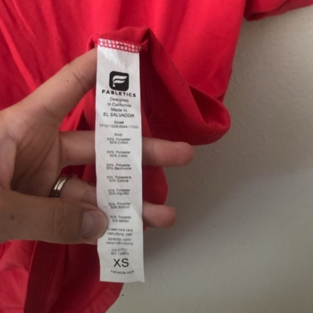 NWT Fabletics Brook Oversized Tee - Picture 6 of 7